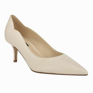 Nine West Abaline Pointy Toe Pumps - Beige - Ireland (HC6085243)